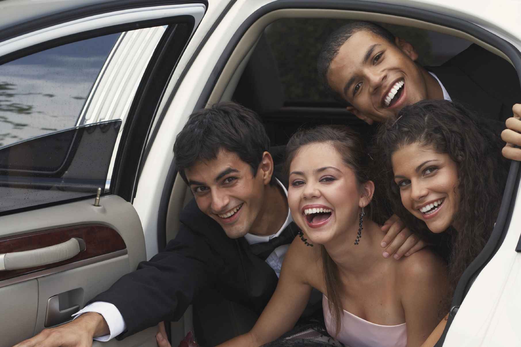 Arrive in style to your school formal in one of 2 B Chauffeured cars.